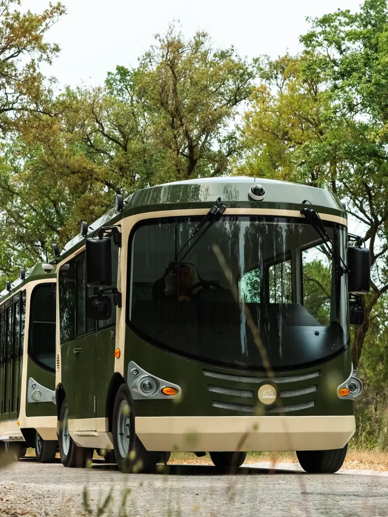 Deltrain Vision EV electric shuttle and people mover platform