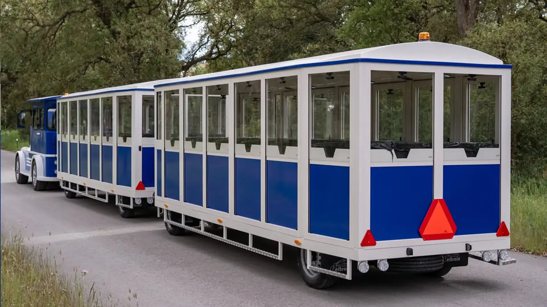 Deltrain Diamond passenger wagon tourist train with enclosed cabins and sliding windows