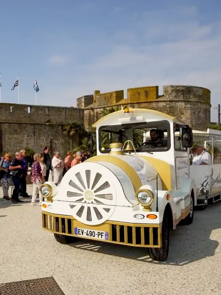 Deltrain tourist train operating on a sightseeing route