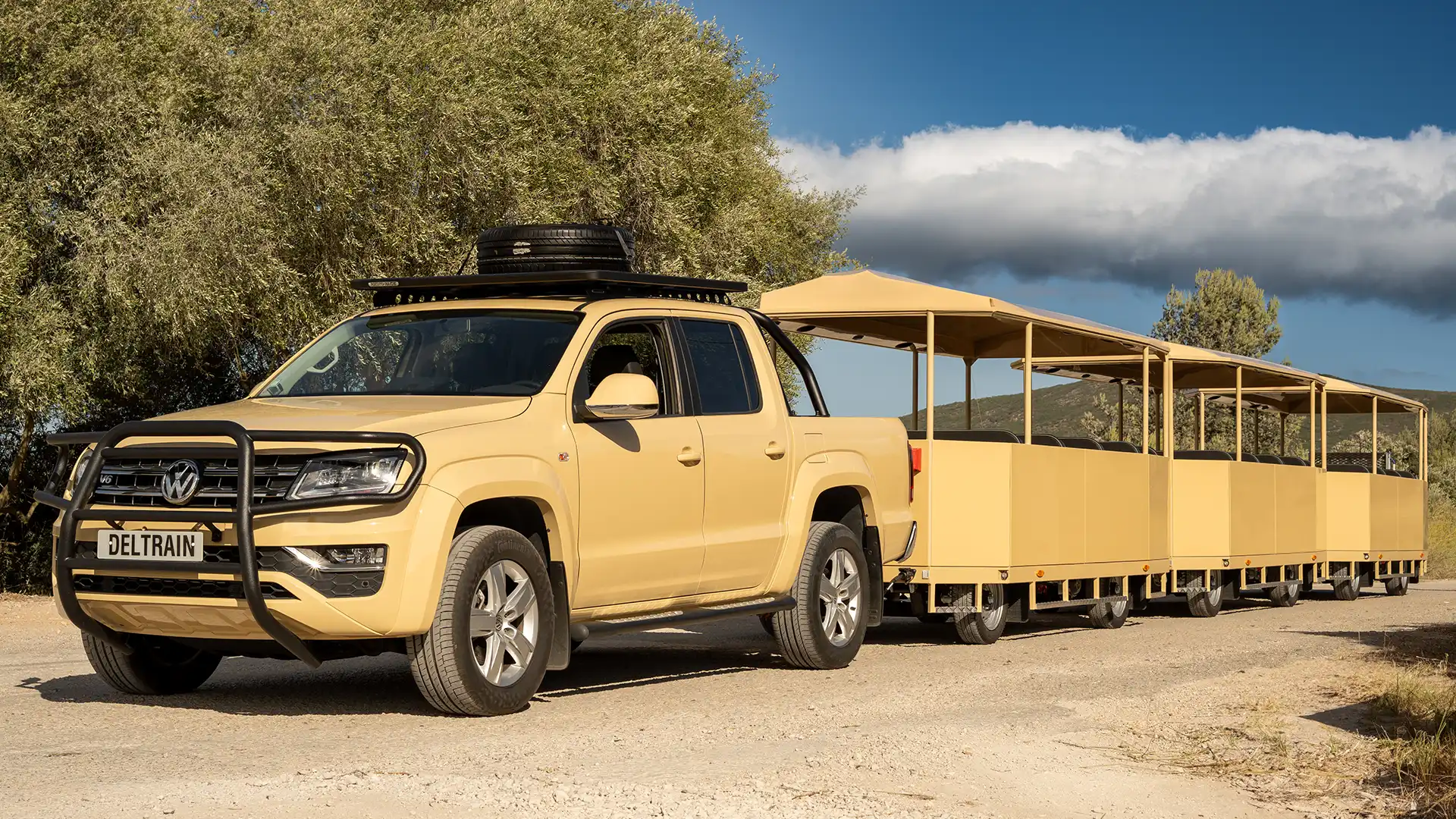 Deltrain Safari ICE tourist train pulling Fresh passenger wagons